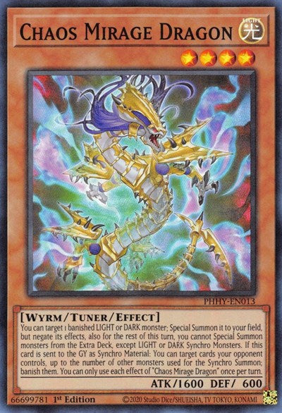 Chaos Mirage Dragon (Super Rare) [PHHY-EN013-SuR]