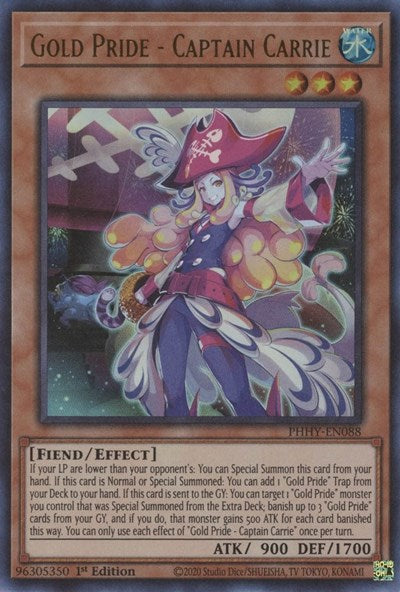 Gold Pride - Captain Carrie (Ultra Rare) [PHHY-EN088-UR]