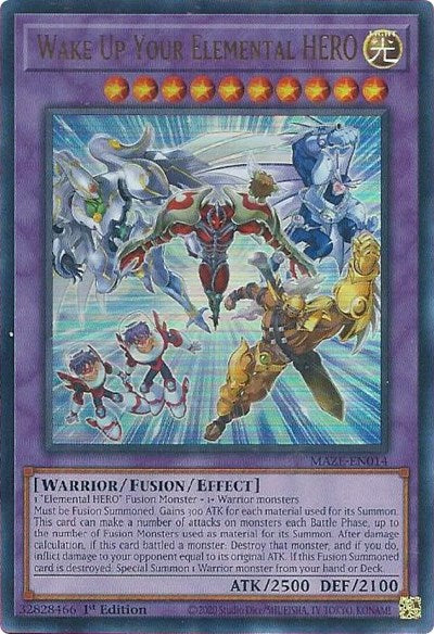 Wake Up Your Elemental HERO (Ultra Rare) [MAZE-EN014-UR]