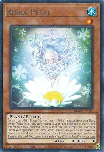 Rikka Petal (Rare) [MAZE-EN047-R]