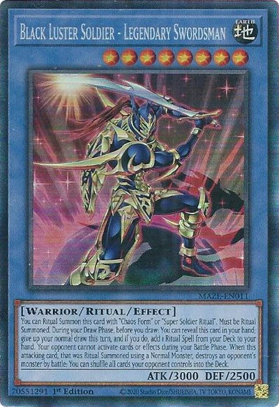 Black Luster Soldier - Legendary Swordsman (Collector's Rare) [MAZE-EN011-CR]