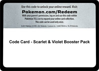 Code Card (SV01: Scarlet & Violet Base Set) [SVI-CODE]