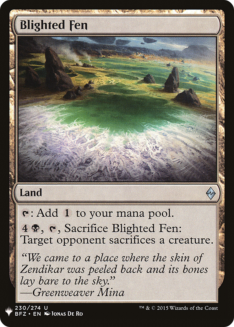 Blighted Fen [PLST-BFZ-230]
