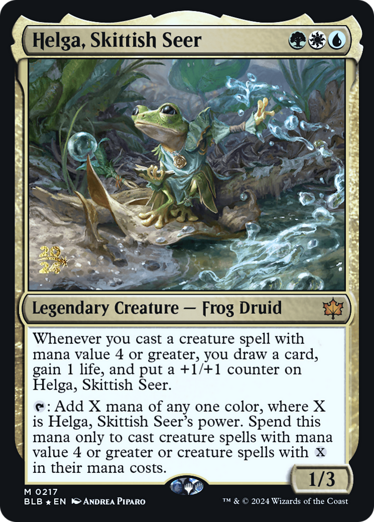 Helga, Skittish Seer - Prerelease Promo [PBLB-217s]