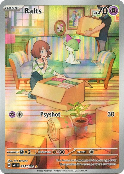 Ralts - 211/198 (Illustration Rare) [SVI-211-IR]
