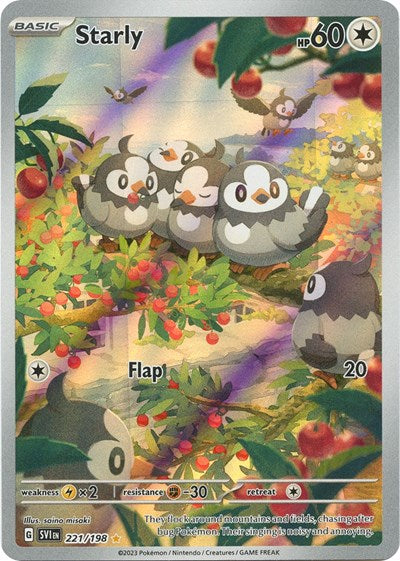 Starly - 221/198 (Illustration Rare) [SVI-221-IR]