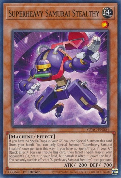 Superheavy Samurai Stealthy (Common) [CYAC-EN004-C]