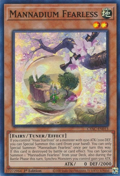 Mannadium Fearless (Super Rare) [CYAC-EN013-SuR]