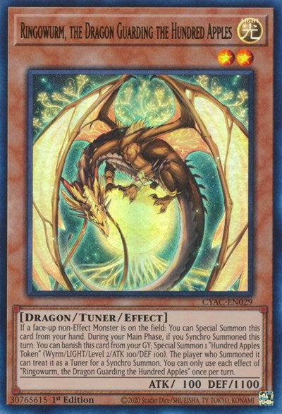 Ringowurm, the Dragon Guarding the Hundred Apples (Ultra Rare) [CYAC-EN029-UR]