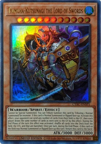 Tsumuha-Kutsunagi the Lord of Swords (Ultra Rare) [CYAC-ENSP1-UR]