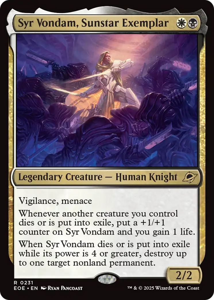 Syr Vondam, Sunstar Exemplar [EOE-231]