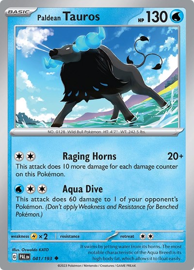 Paldean Tauros - 041/193 (Uncommon) [PAL-041-U]