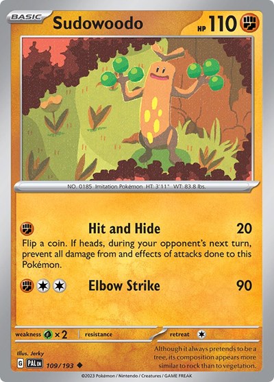 Sudowoodo - 109/193 (Uncommon) [PAL-109-U]