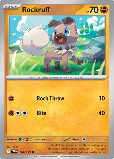 Rockruff - 116/193 (Common) [PAL-116-C]