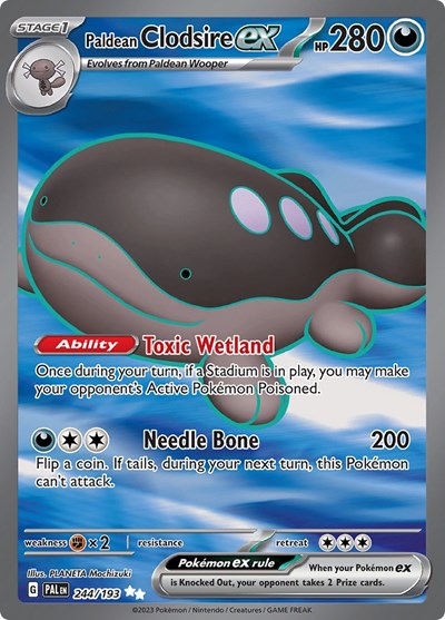 Paldean Clodsire ex - 244/193 (Ultra Rare) [PAL-244-UR]