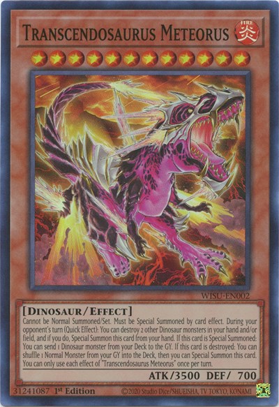 Transcendosaurus Meteorus (Super Rare) [WISU-EN002-SuR]