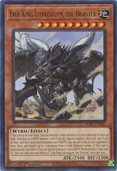 True King Lithosagym, the Disaster (Rare) [WISU-EN047-R]