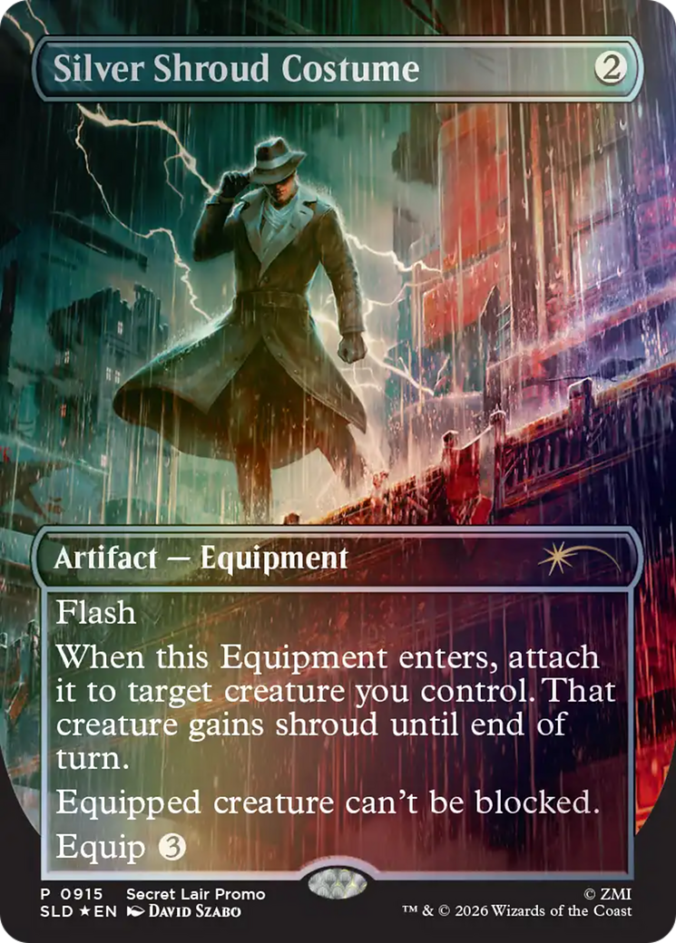 Silver Shroud Costume - Borderless - Full Art - Promo [SLD-915]