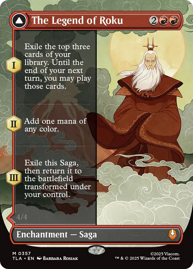 The Legend of Roku // Avatar Roku - Borderless - Full Art [TLA-357]