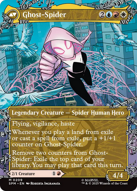 Gwen Stacy // Ghost-Spider - Borderless - Showcase - Full Art [SPM-209]