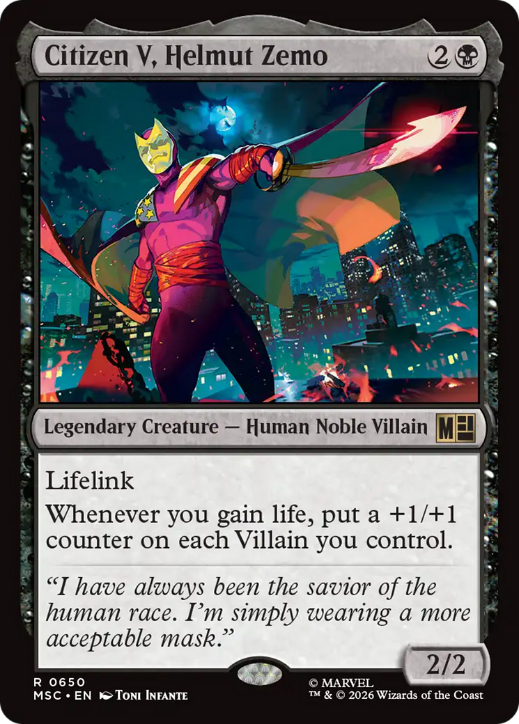 Citizen V, Helmut Zemo [MSC-650]