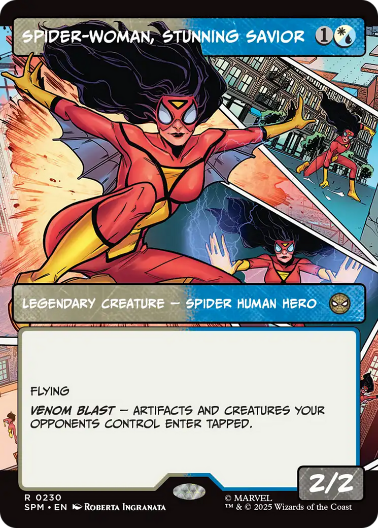 Spider-Woman, Stunning Savior - Borderless - Showcase - Full Art [SPM-230]