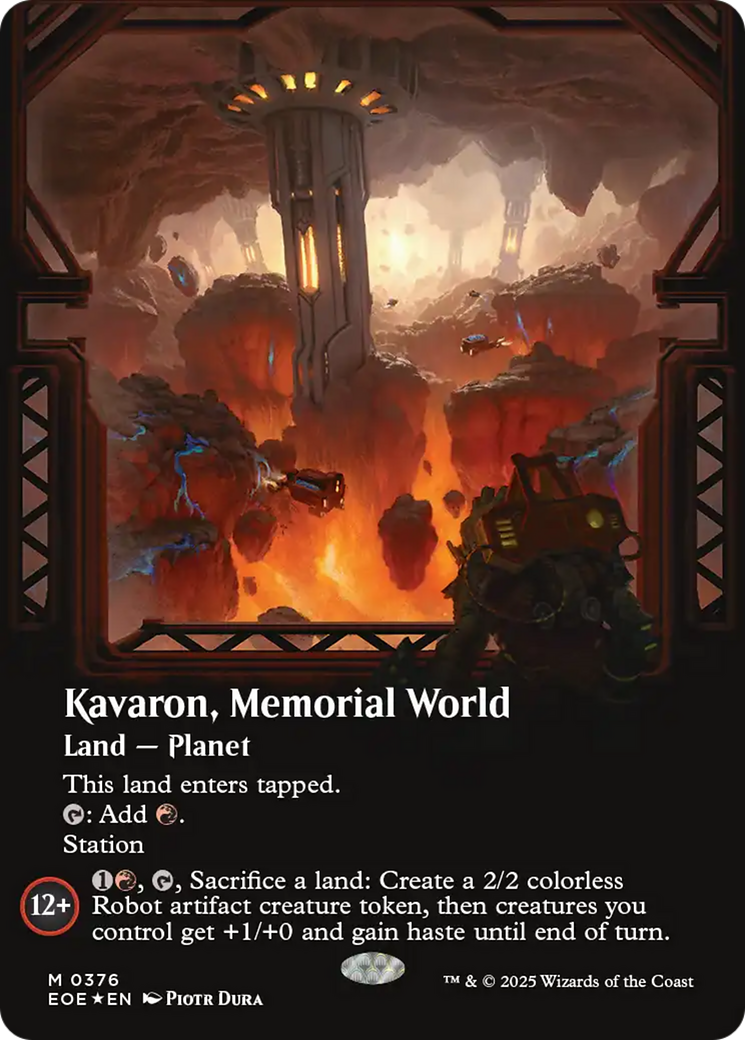 Kavaron, Memorial World - Borderless - Extended Art - Galaxy Foil [EOE-376]