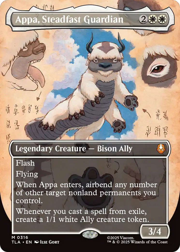 Appa, Steadfast Guardian - Borderless - Full Art [TLA-316]