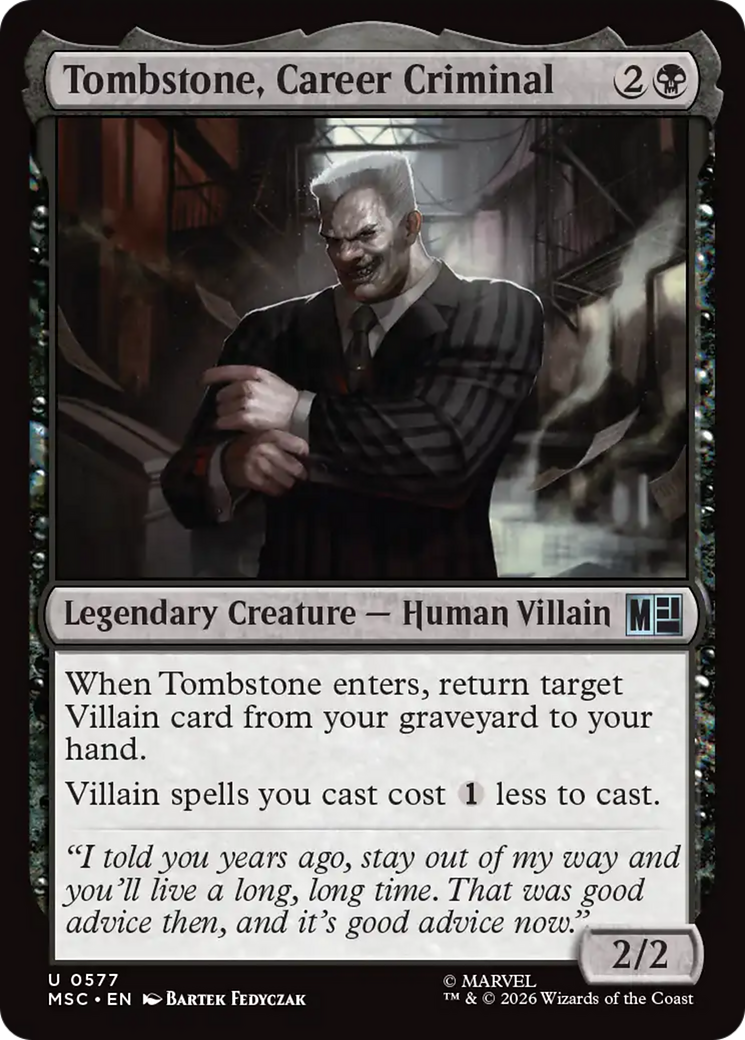 Tombstone, Career Criminal [MSC-577]