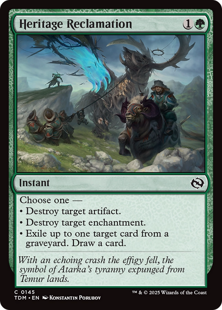 Heritage Reclamation [TDM-145]