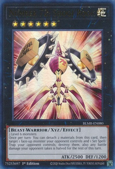 Number 72: Shogi Rook (Ultra Rare) [BLMR-EN080-UR]