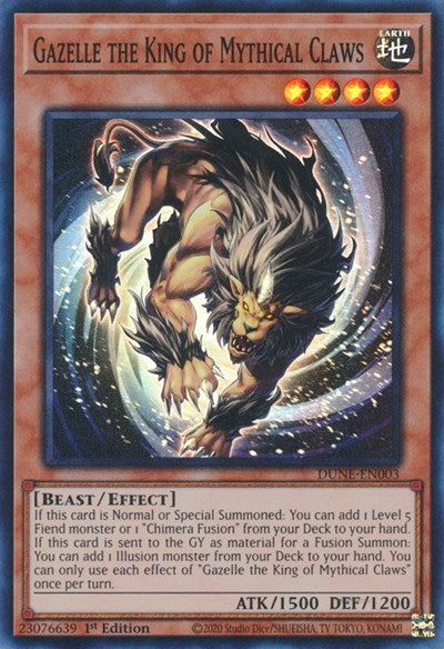 Gazelle the King of Mythical Claws (Super Rare) [DUNE-EN003-SuR]