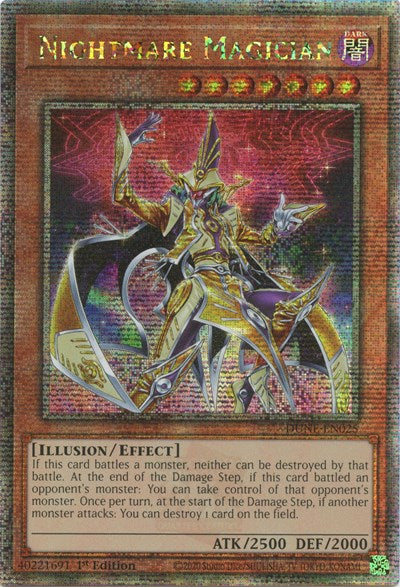 Nightmare Magician (Quarter Century Secret Rare) [DUNE-EN025-QCSR]