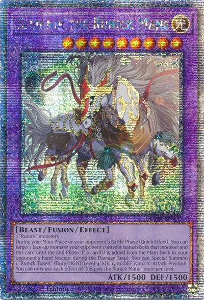 Sleipnir the Runick Mane (Quarter Century Secret Rare) [DUNE-EN035-QCSR]