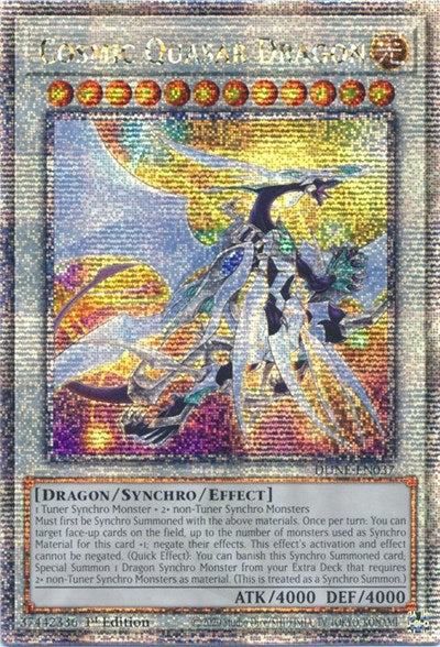 Cosmic Quasar Dragon (Quarter Century Secret Rare) [DUNE-EN037-QCSR]