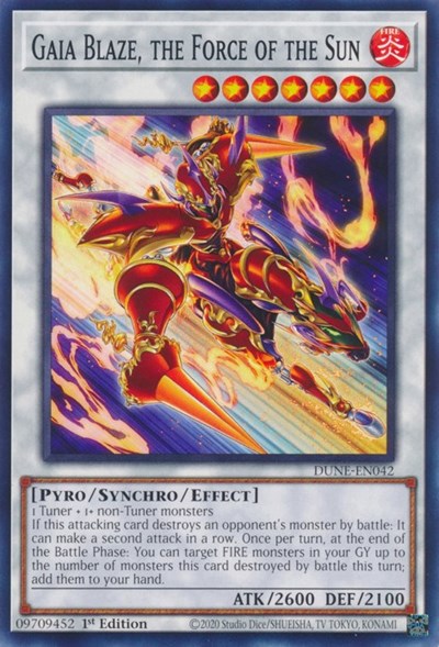 Gaia Blaze, the Force of the Sun (Common) [DUNE-EN042-C]