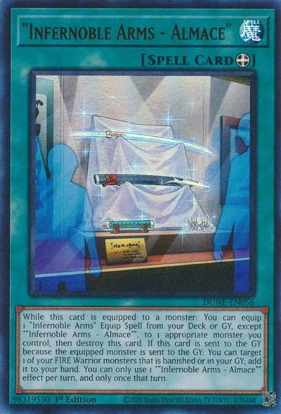 "Infernoble Arms - Almace" (Ultra Rare) [DUNE-EN056-UR]