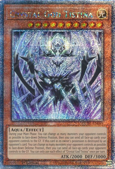 Crystal God Tistina (Quarter Century Secret Rare) [DUNE-EN089-QCSR]