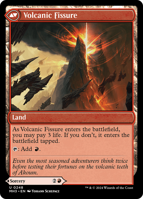 Sundering Eruption // Volcanic Fissure [MH3-248]