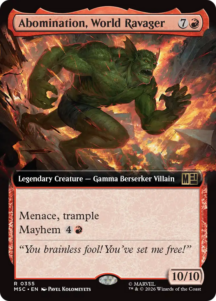 Abomination, World Ravager - Extended Art [MSC-355]