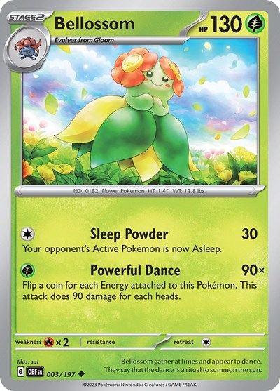 Bellossom - 003/197 (Uncommon) [OBF-003-U]