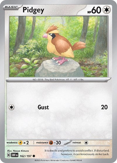 Pidgey - 162/197 (Common) [OBF-162-C]