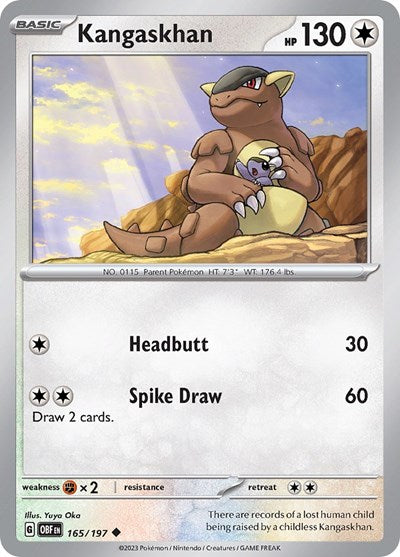 Kangaskhan - 165/197 (Uncommon) [OBF-165-U]