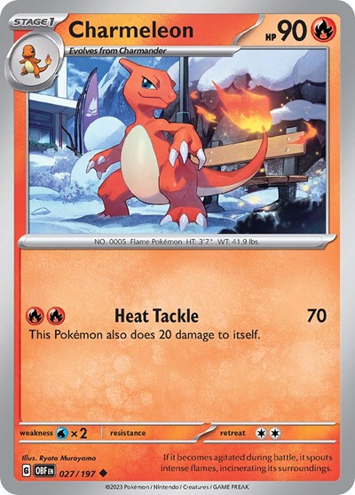 Charmeleon - 027/197 (Uncommon) [OBF-027-U]