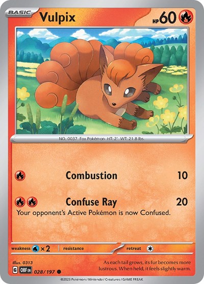 Vulpix - 028/197 (Common) [OBF-028-C]