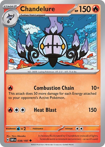 Chandelure - 038/197 (Uncommon) [OBF-038-U]