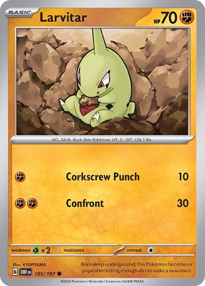 Larvitar - 105/197 (Common) [OBF-105-C]