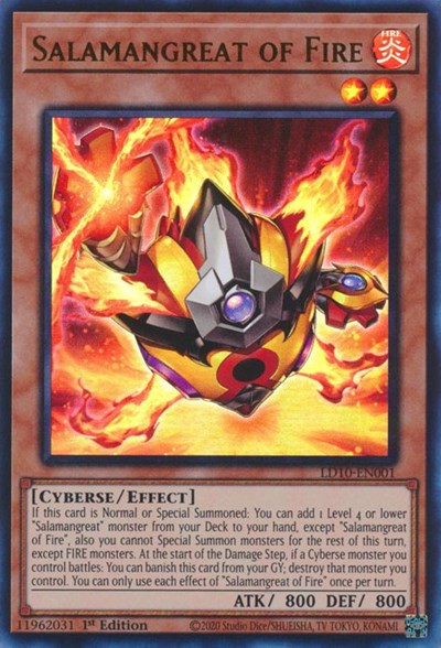 Salamangreat of Fire (Ultra Rare) [LD10-EN001-UR]
