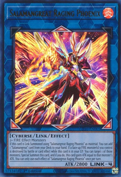 Salamangreat Raging Phoenix (Ultra Rare) [LD10-EN005-UR]