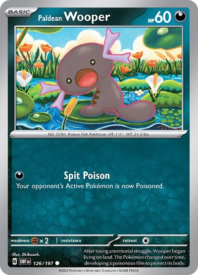 Paldean Wooper - 126/197 (Common) [OBF-126-C]